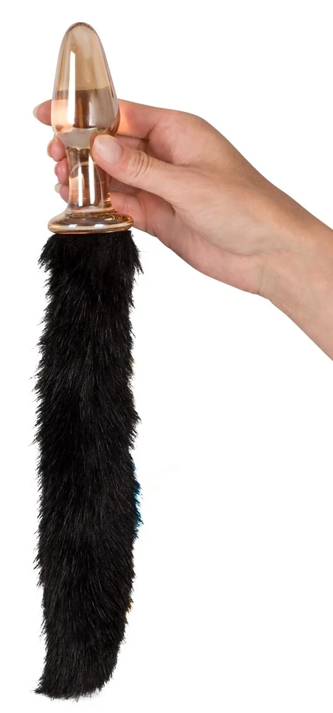 You2Toys Glas-Plug mit Schweif 40 cm anal toy