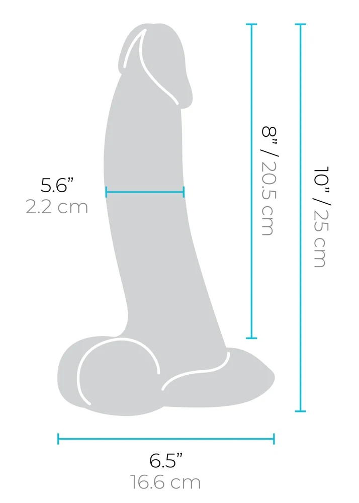 b-Vibe Slipskin curvy 25 cm dildo