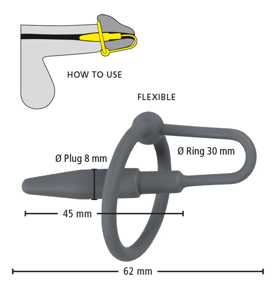Penisplug With Glans Ring harnröhrenstimulation