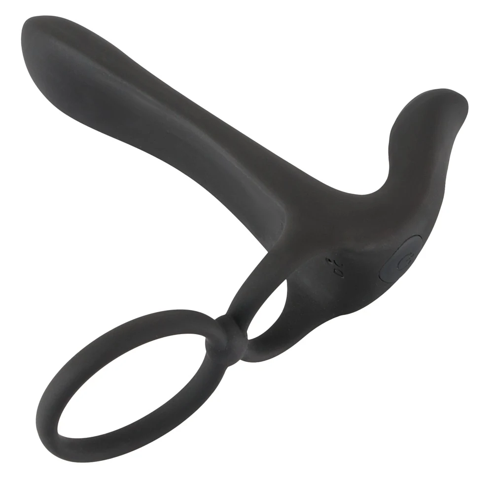 Black Velvets Couple's Vibrator penisring