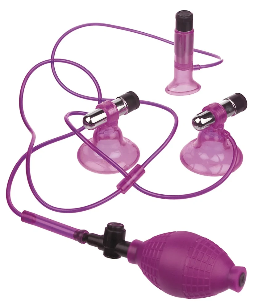 FF Series Vibrating Triple Suckers vagina- und nippelsauger