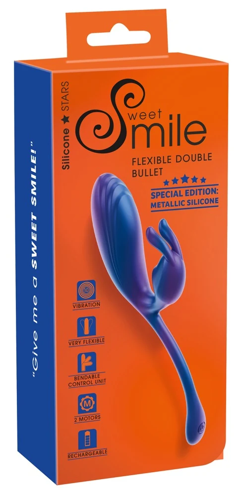 Sweet Smile Flexible Double Bullet 22,5 cm vibrator