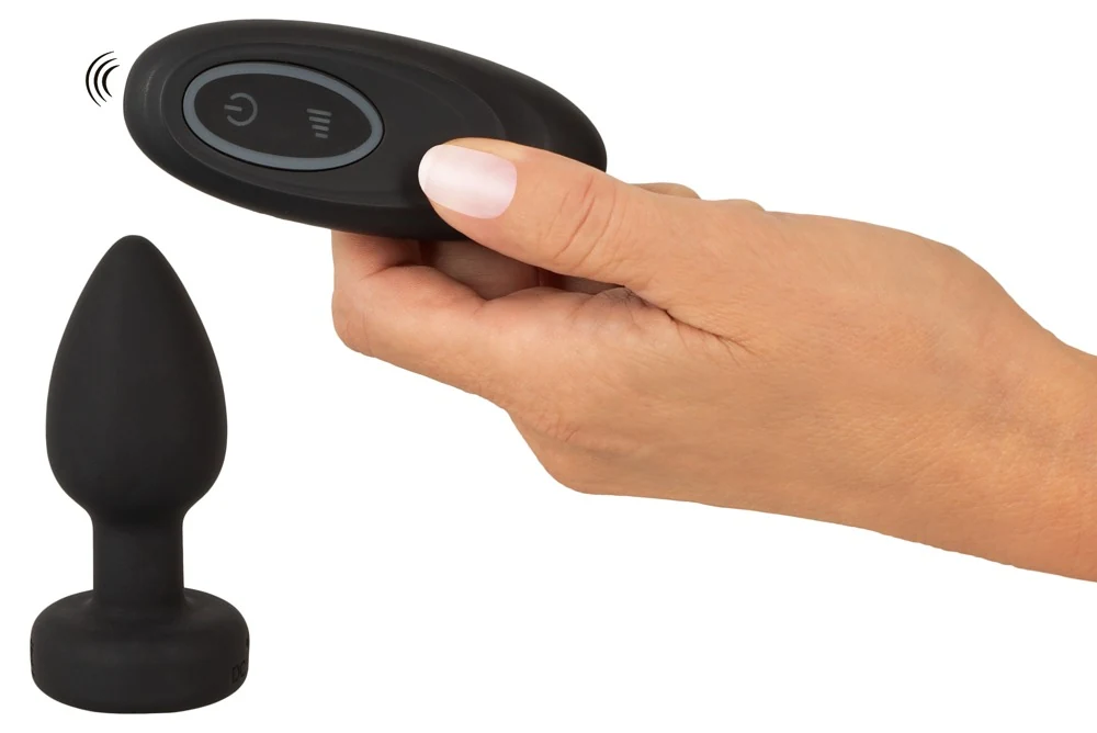 ANOS RC Flashing Butt Plug with Vibration 9 cm anal toy
