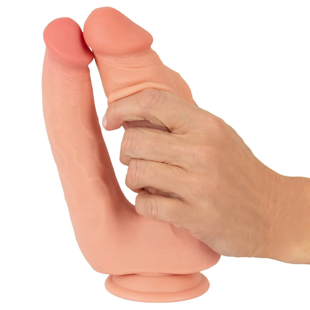 Nature Skin Bendable Double Penetrator 20 cm dildo
