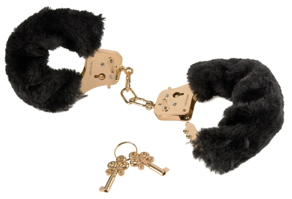 FF Gold Deluxe Furry Cuffs handschellen und -fesseln
