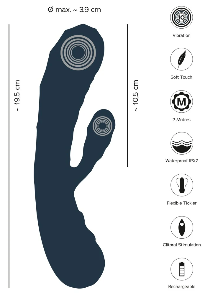 You2Toys Oh! Rabbit Vibrator 19,5 cm