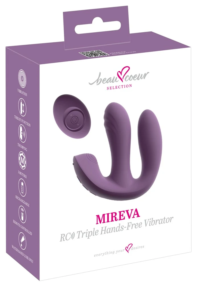 beau coeur MIREVA RC Triple Hands-Free Vibrator 12,2 cm