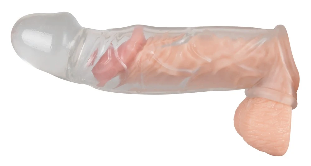 Crystal Penis Sleeve with extension ball ring penishülle