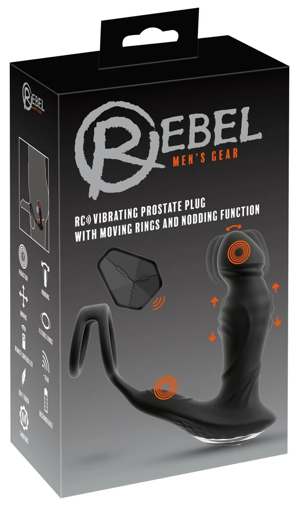 Rebel RC Vibrating Prostate Plug with Nodding Function 14,5 cm vibrator