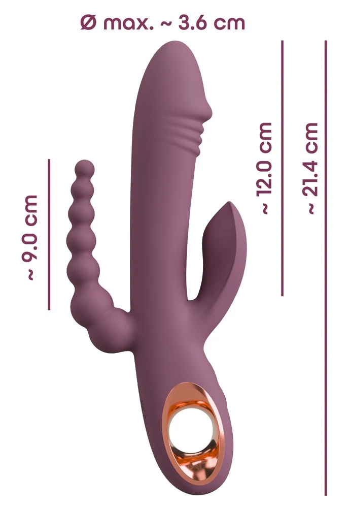 You2Toys Slim Triple Plum 21,4 cm vibrator