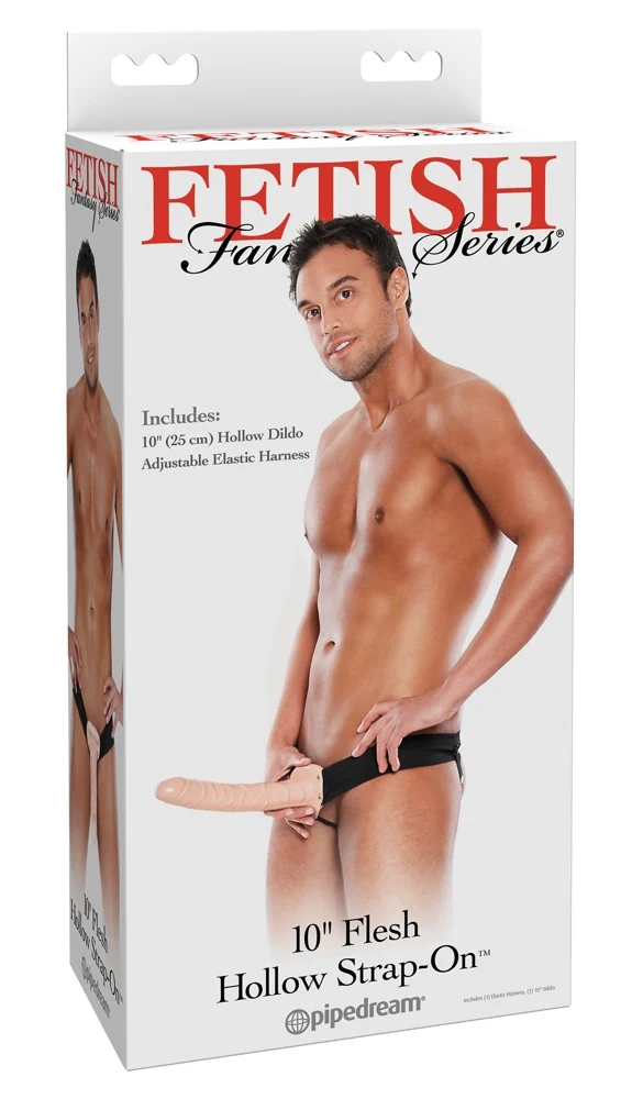 FF Series 10“ Flesh Hollow Strap-on