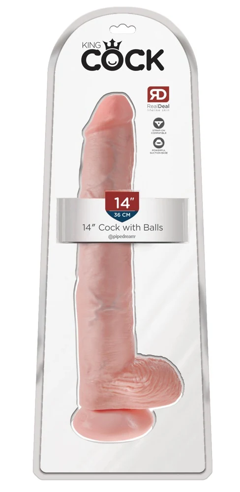 King Cock 14“ with Balls 35,6 cm dildo