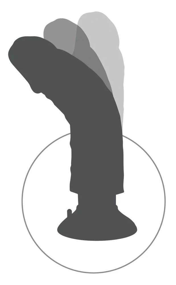 King Cock 9“ Vibrating with Balls 23 cm vibrator