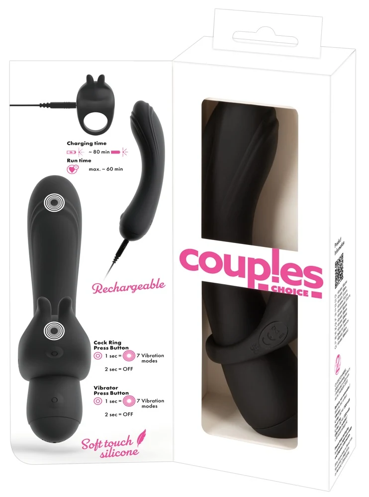 Couples Choice Duo Vibrator 20 cm