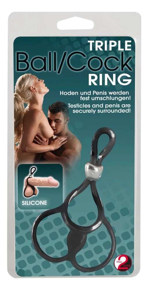 You2Toys Triple Ball- und Cockring penisring