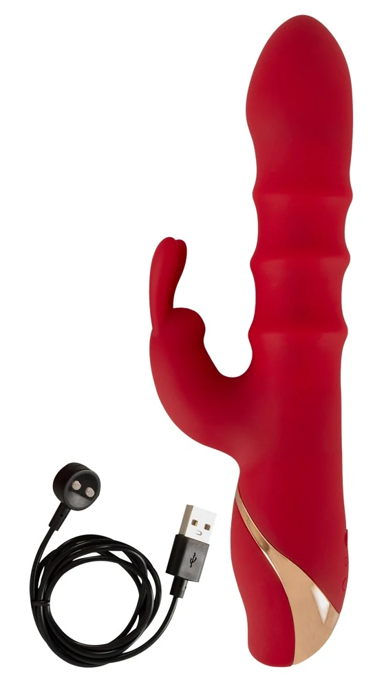 You2Toys Rabbit Vibrator with 3 Moving Rings 23,7 cm