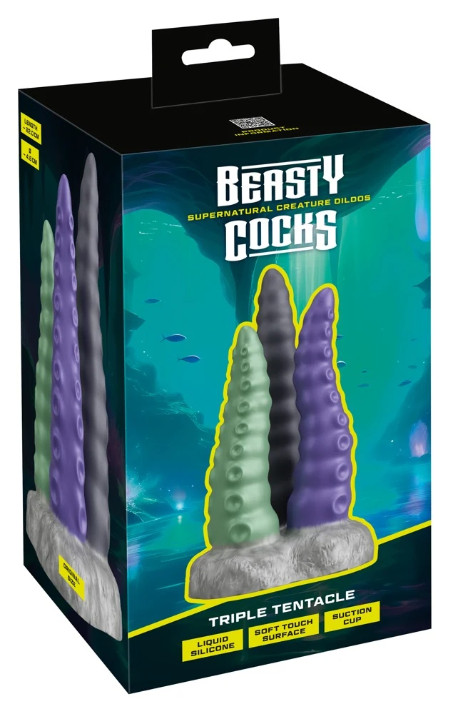 Beasty Cocks Triple Tentacle 22 cm dildo