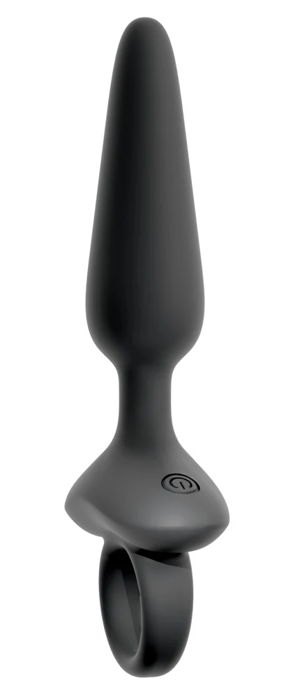 ANOS Flexible Butt Plug with Vibrations 15 cm anal toy