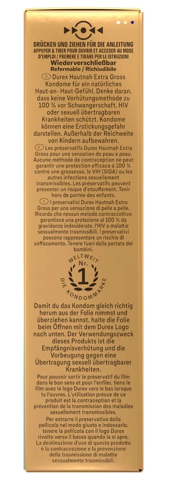 Durex Hautnah Extra Groß XXL kondome