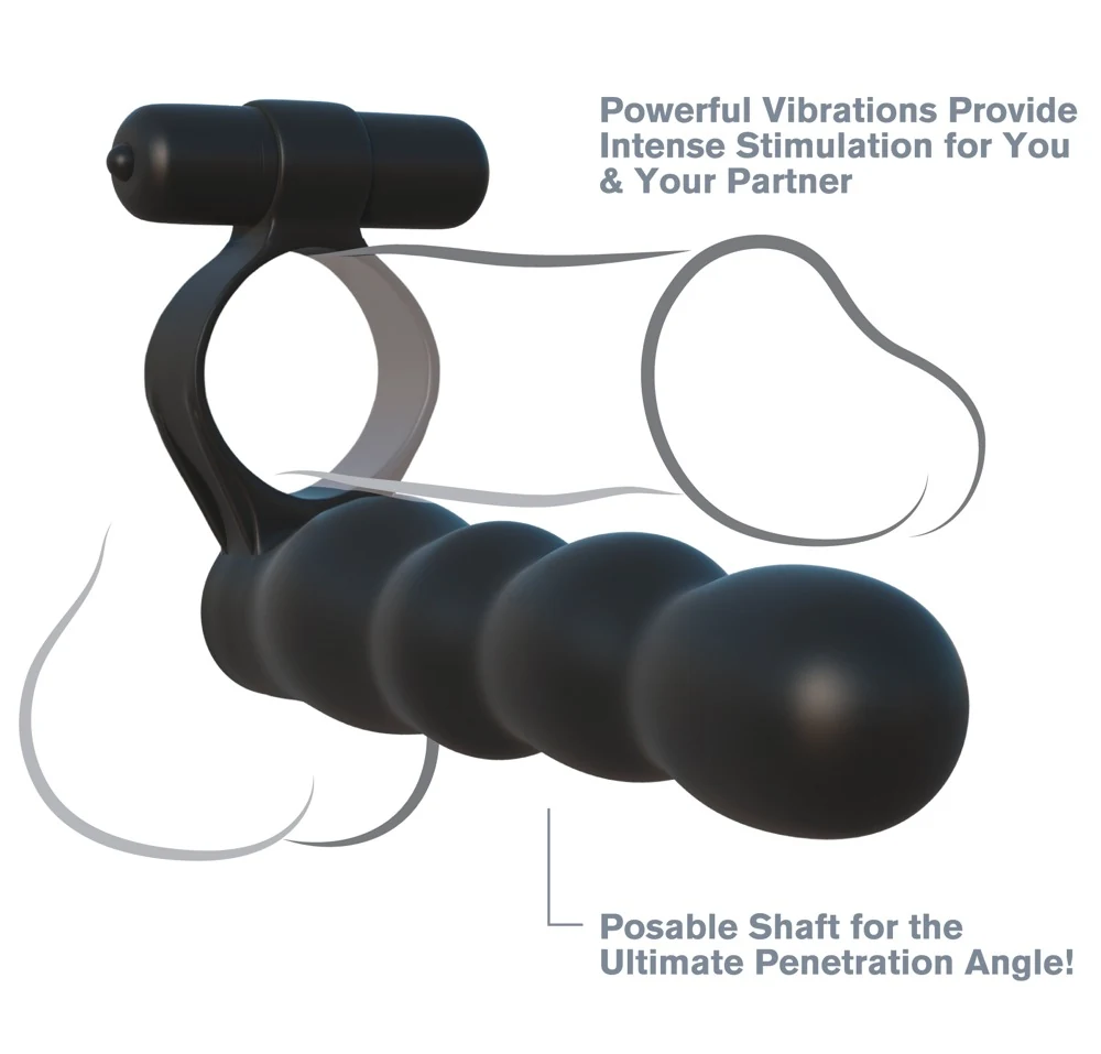 Fantasy C-Ringz Posable Partner Double Penetrator 14 cm vibrator