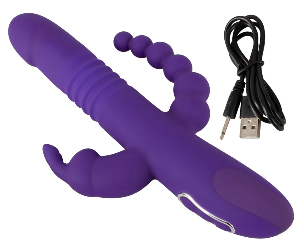Sweet Smile Thrusting Pearl Triple Vibrator