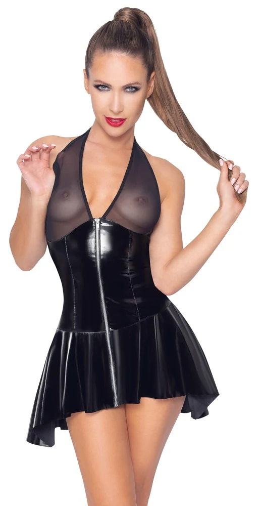 Black Level Kleid aus Lack