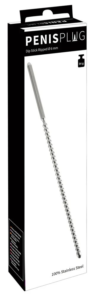 Penisplug Dip Stick Ripped Ø 6 mm harnröhrenstimulation
