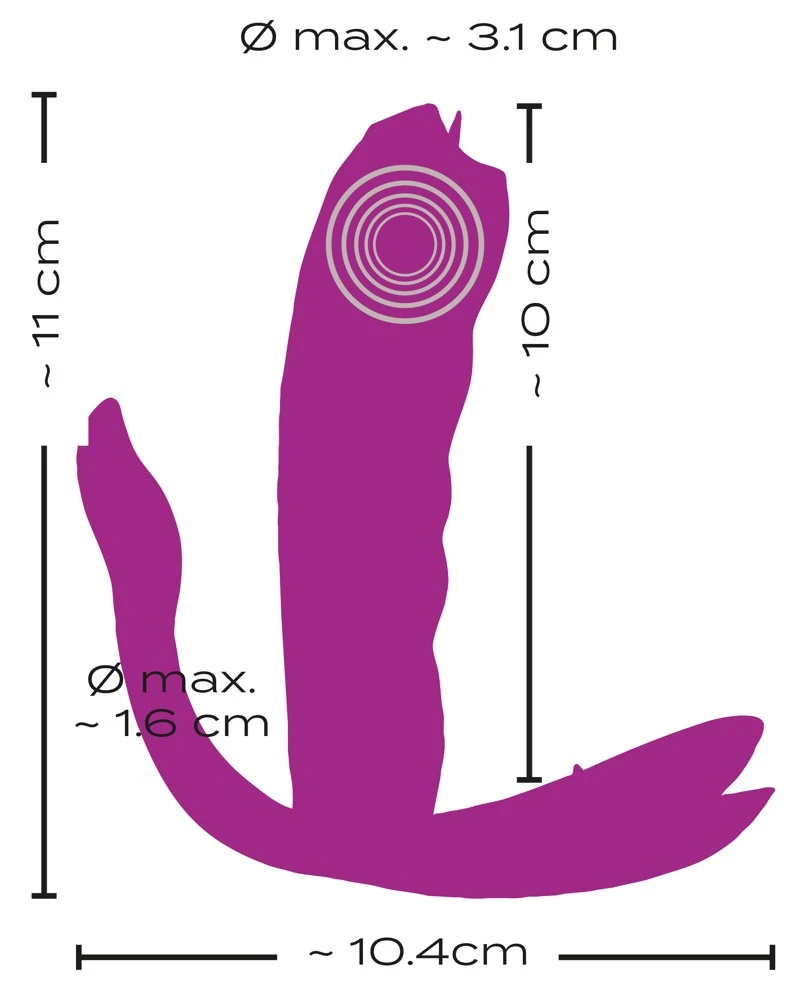 JAVIDA RC Licking Panty Vibe 11 cm vibrator