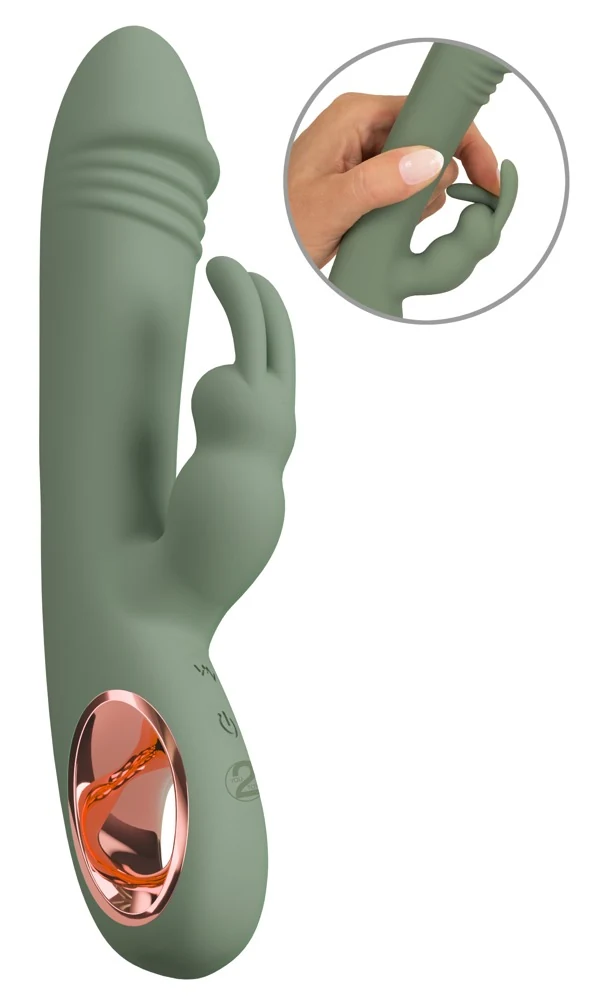 You2Toys Slim Rabbit Olive 21,4 cm vibrator