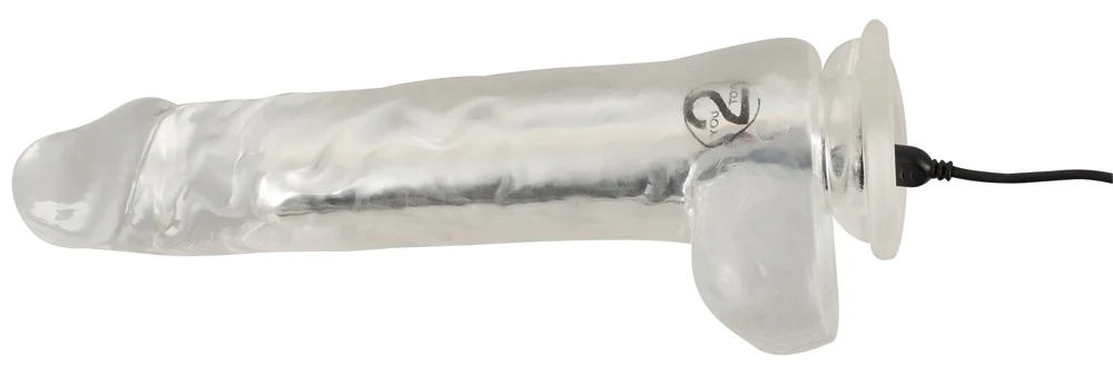 Crystal Vibrator mit Saugfuß 24,5 cm