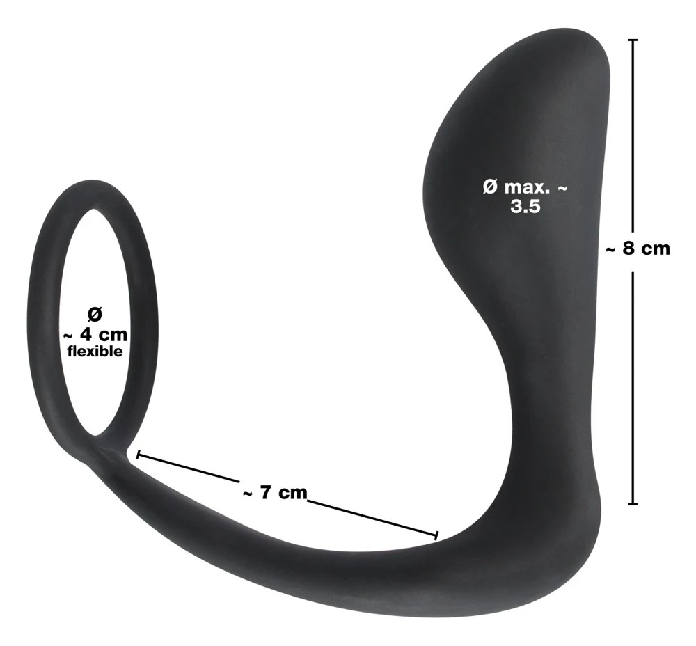 Black Velvets Ring plug 10 cm anal toy