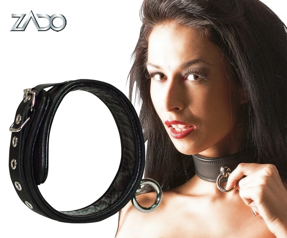 ZADO Halsfessel aus Leder bondage fesseln