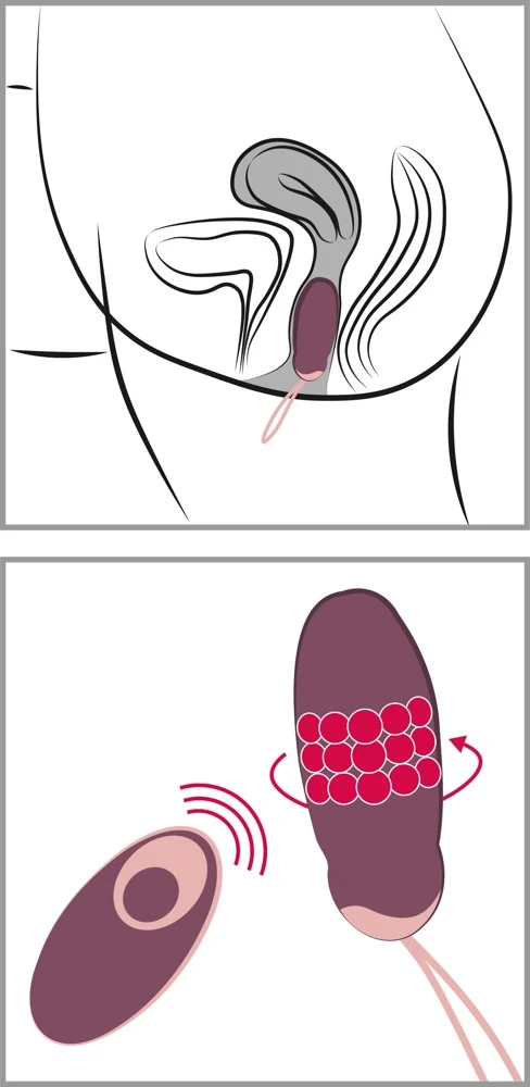 JAVIDA Rotating Love Ball 18,5 cm vibrator
