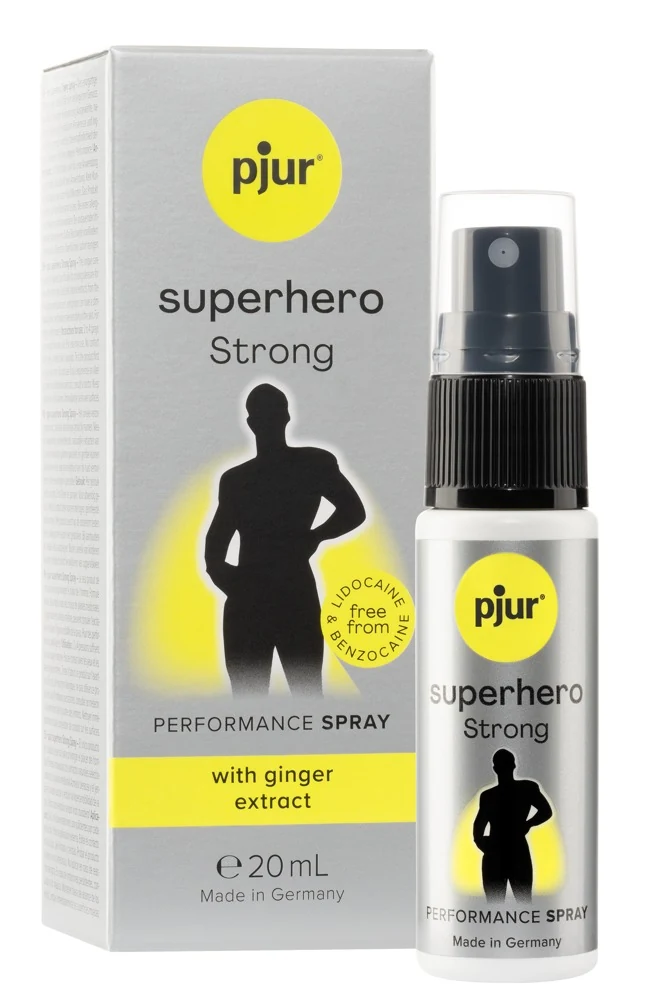 pjur Superhero Strong stimulierende gele sprays