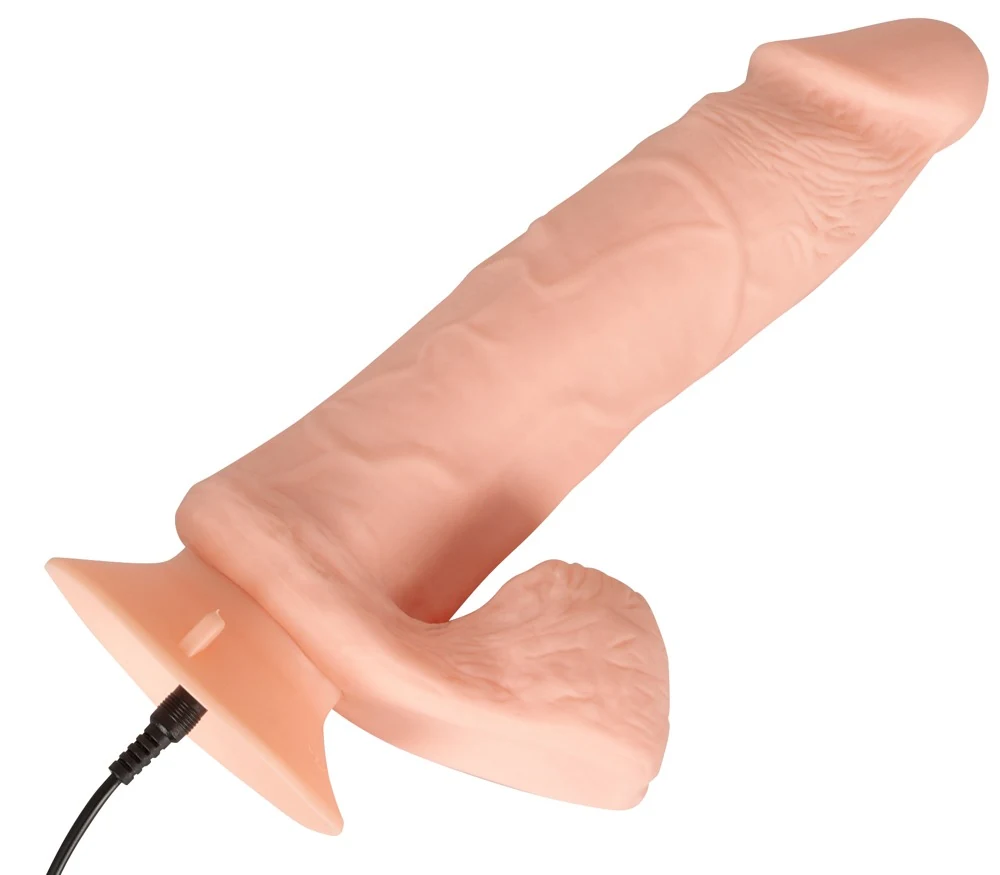 Nature Skin Bendable RC Vibrator with Balls 20,8 cm