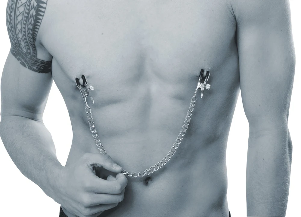 fetish Collection Nipple Clamps with Metal Chain ketten klemmen