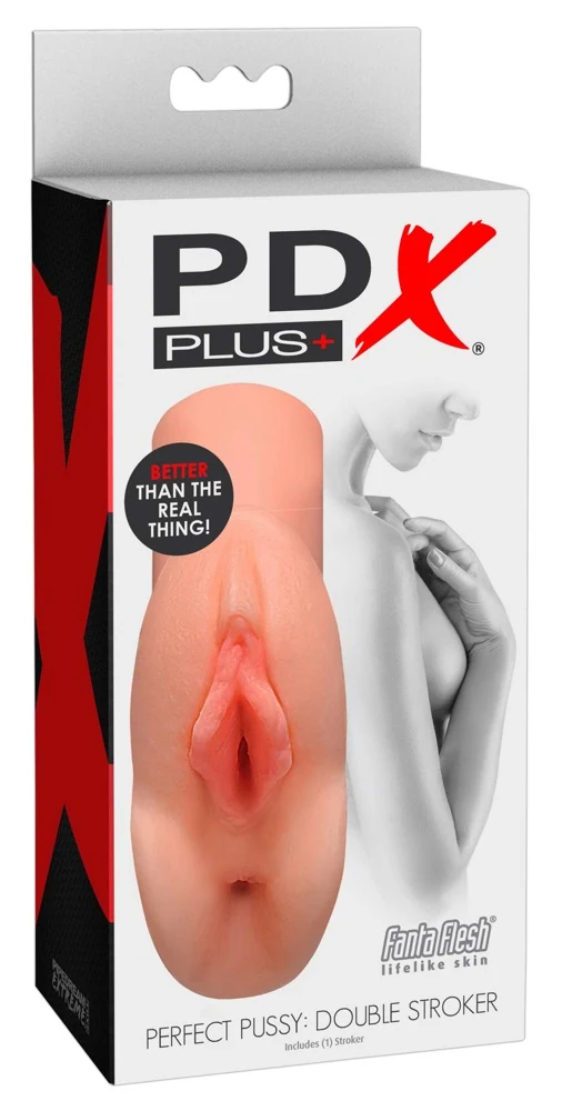 PDX Plus Perfect Pussy: Double Stroker masturbator