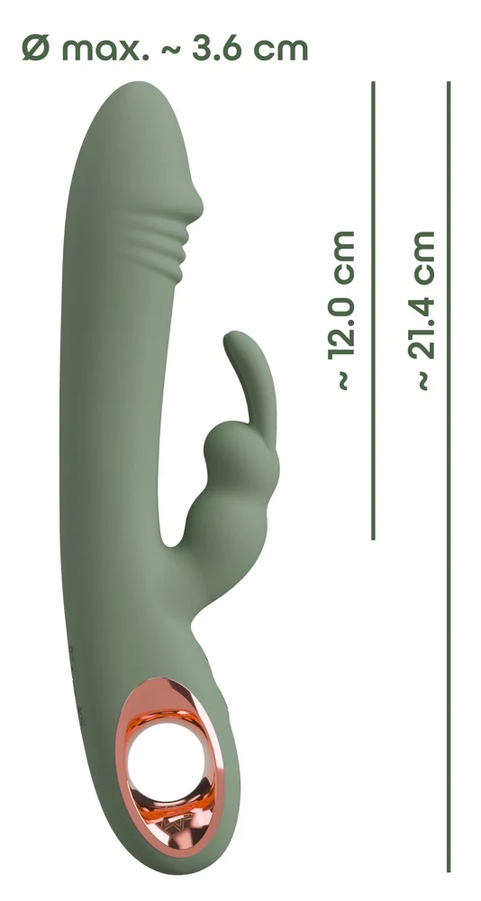 You2Toys Slim Rabbit Olive 21,4 cm vibrator