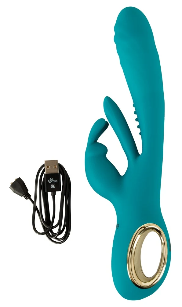 Sweet Smile Rabbit Vibrator with Thrust Function and G-Spot Stimulation 25 cm