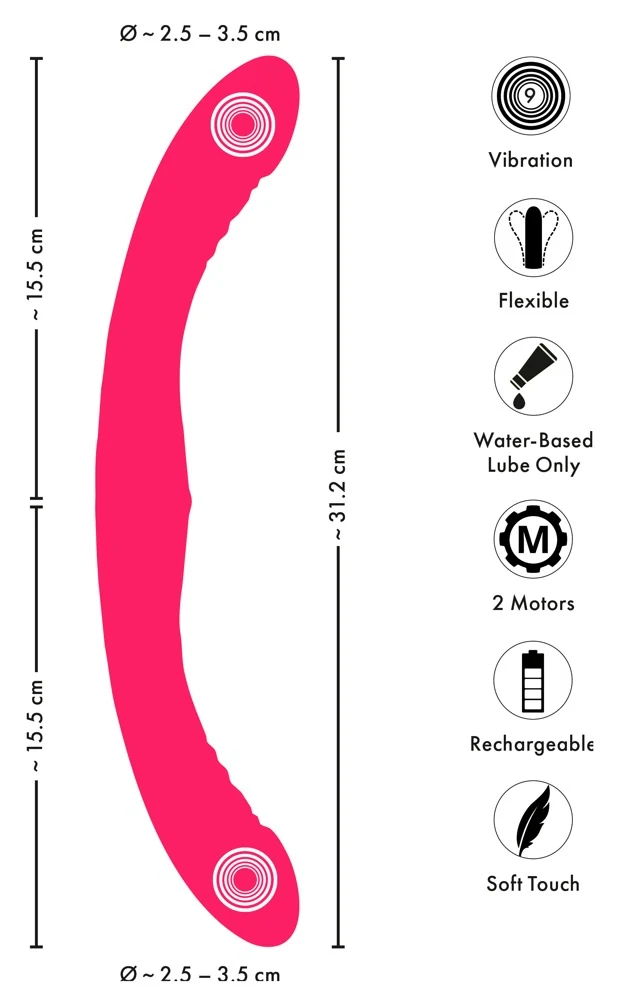 Couples Choice Double Vibrator 31,2 cm