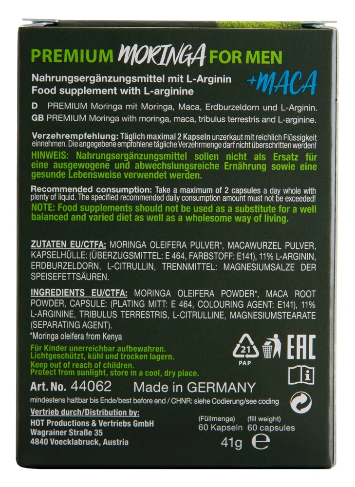 HOT Pure Moringa Maca Man Power nahrungsergänzungsmittel