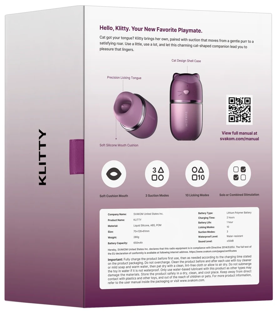 SVAKOM Klitty 12,8 cm vibrator