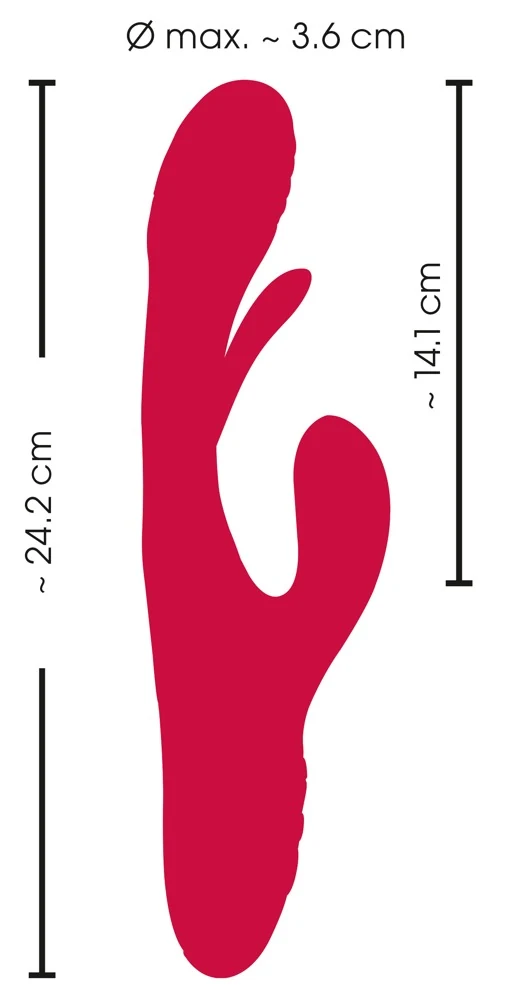 Sweet Smile Rabbit Vibrator with G-Spot Stimulation 24,2 cm