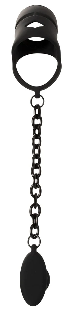 Black Velvets Cock cage with butt plug sonstiges