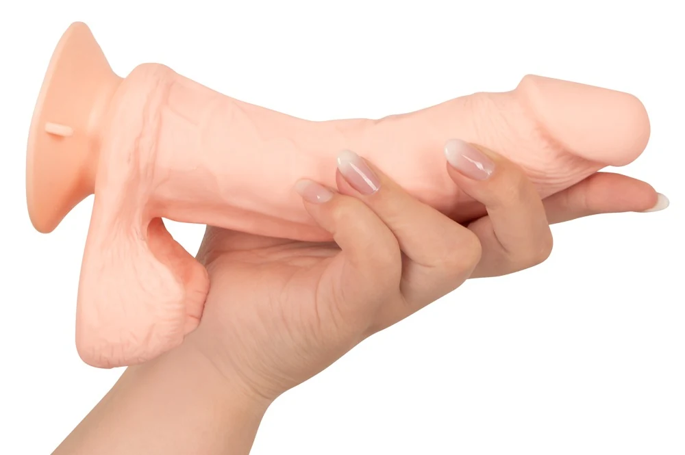 Nature Skin Bendable RC Vibrator with Balls 20,8 cm