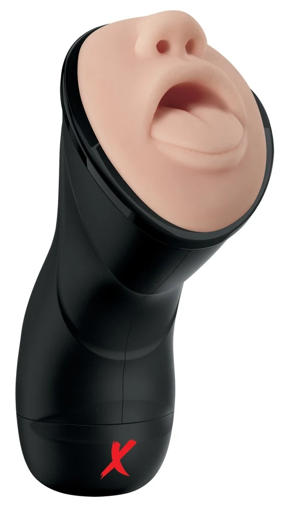 PDX Elite Deep Throat Vibrating Stroker masturbator