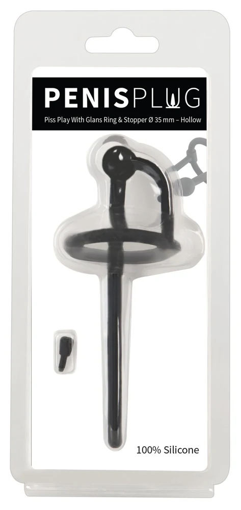 Penisplug Piss Play With Glans Ring Stopper harnröhrenstimulation
