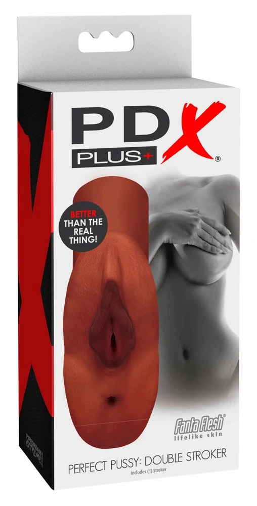 PDX Plus Perfect Pussy: Double Stroker masturbator