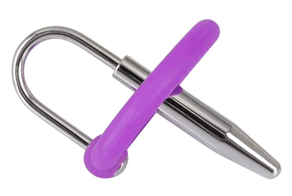 Penisplug with a silicone glans ring harnröhrenstimulation