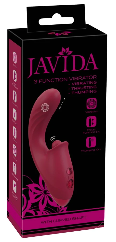 JAVIDA 3 Function Vibrator 17,8 cm